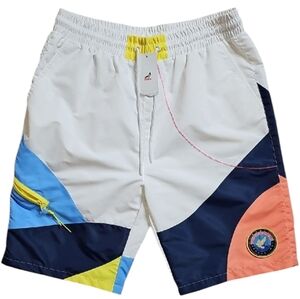 🆕️Staple Colorblock (White) Swim Shorts. Men's Size: Large.